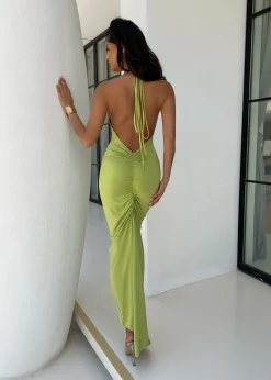 Angel Energy Maxi Dress- Green|DressMeZee New
