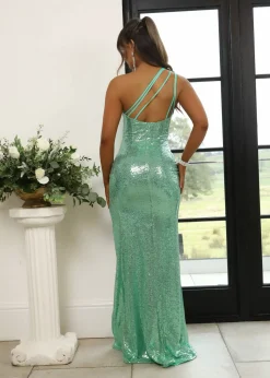 Hatti Sequin Gown - Green|DressMeZee Fashion