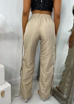 Iona Cargo Trousers - Sand|DressMeZee Online