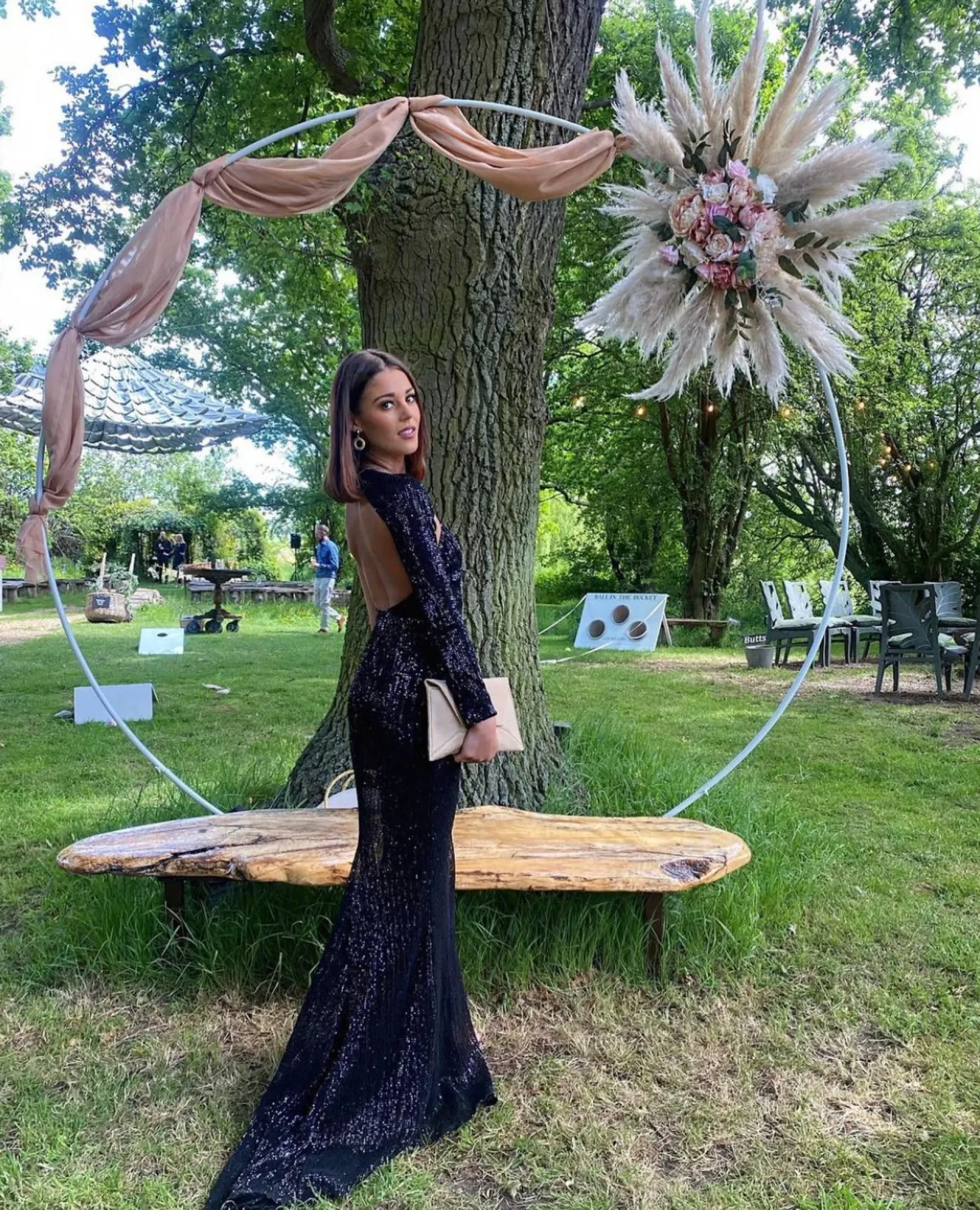 Luxe Dreams One Shoulder Sequin Gown - Black|DressMeZee Hot
