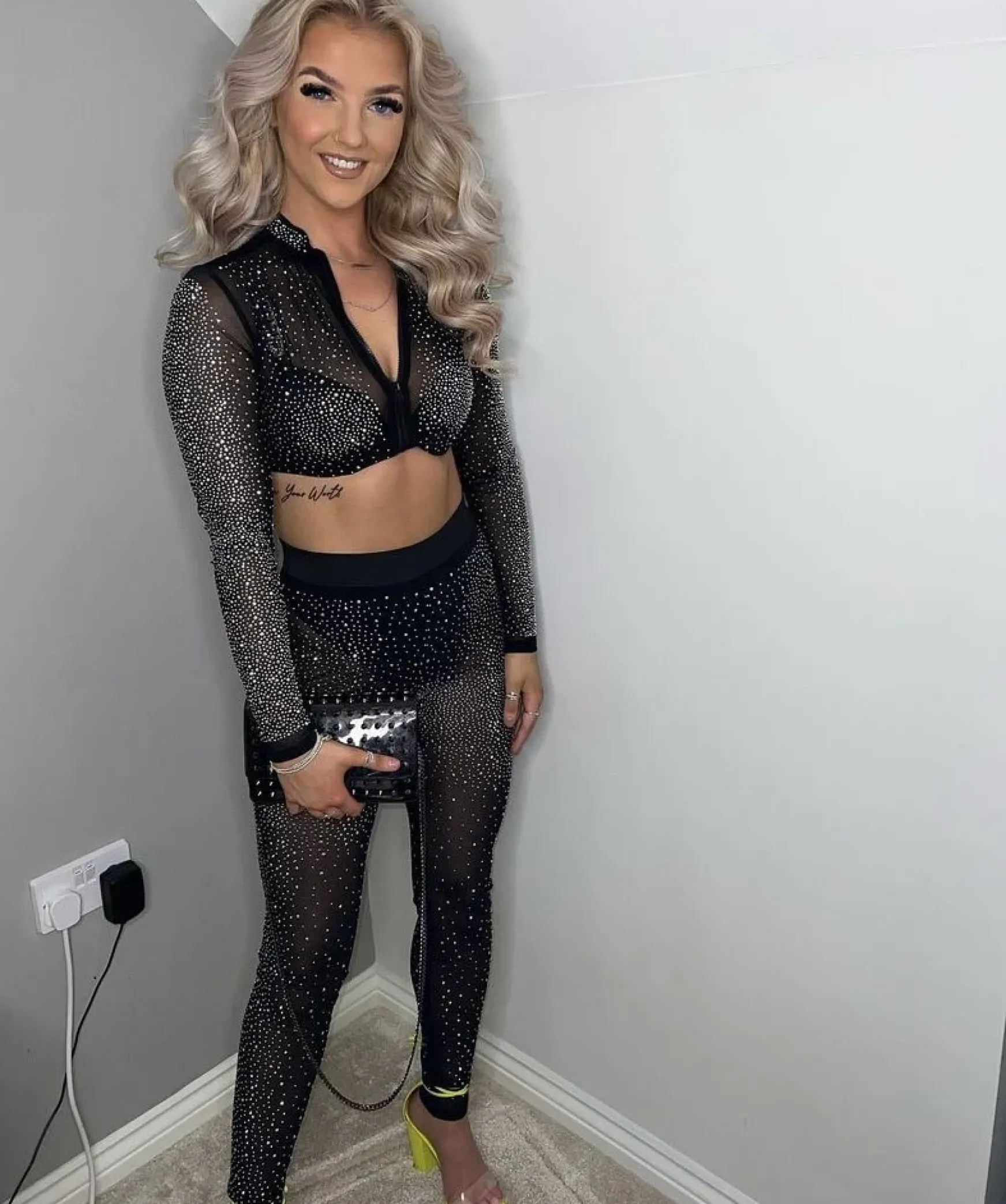 Simone Diamante Top - Black|DressMeZee Sale