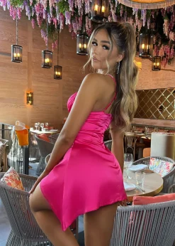 Simplicity Mini Dress - Hot Pink|DressMeZee Best